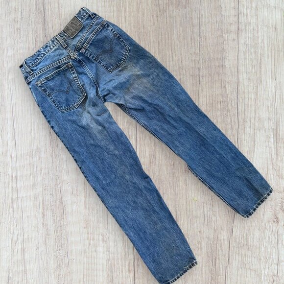 Vintage 90s LEVI'S Silver Tab Loose WPL423 High Waist Denim Jeans Women's 8 - Picture 2 of 9